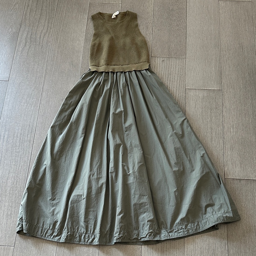 Anthropologie Olive Maxi Dress